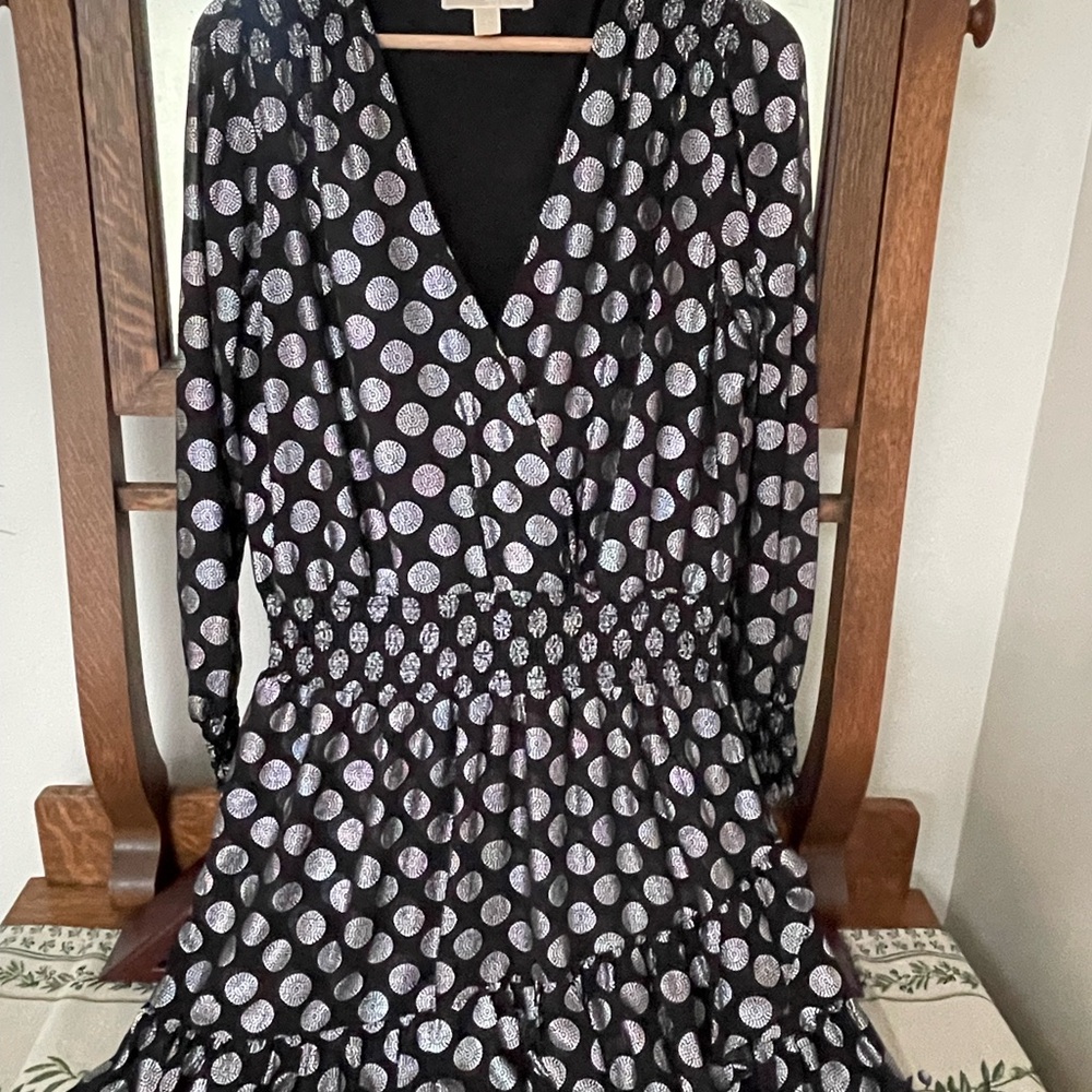 Michael Kors Fit and Flare Long Sleeve Dress